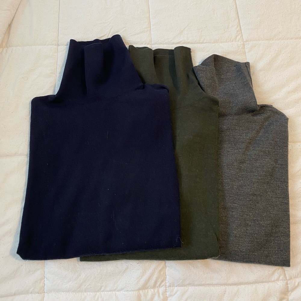 Bundle 3 H&M turtle neck  sweater size large